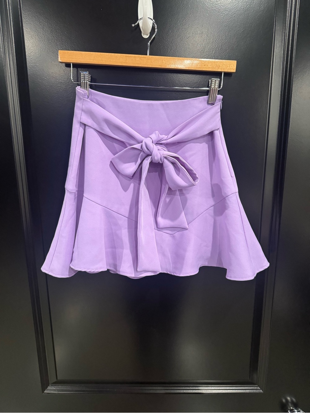 Zara Lilac Tie-Waist Skater Skirt